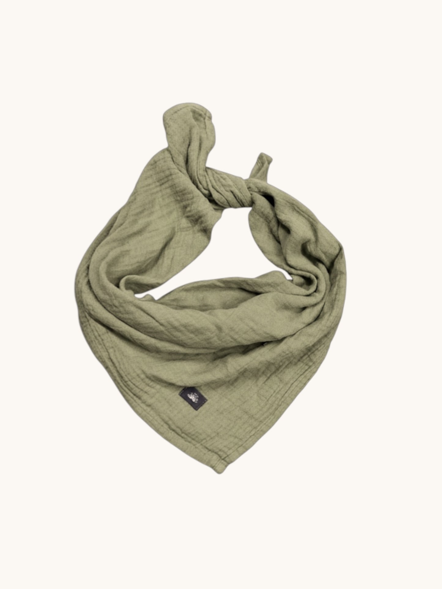GAUZE SCARF SMALL / OLIVE