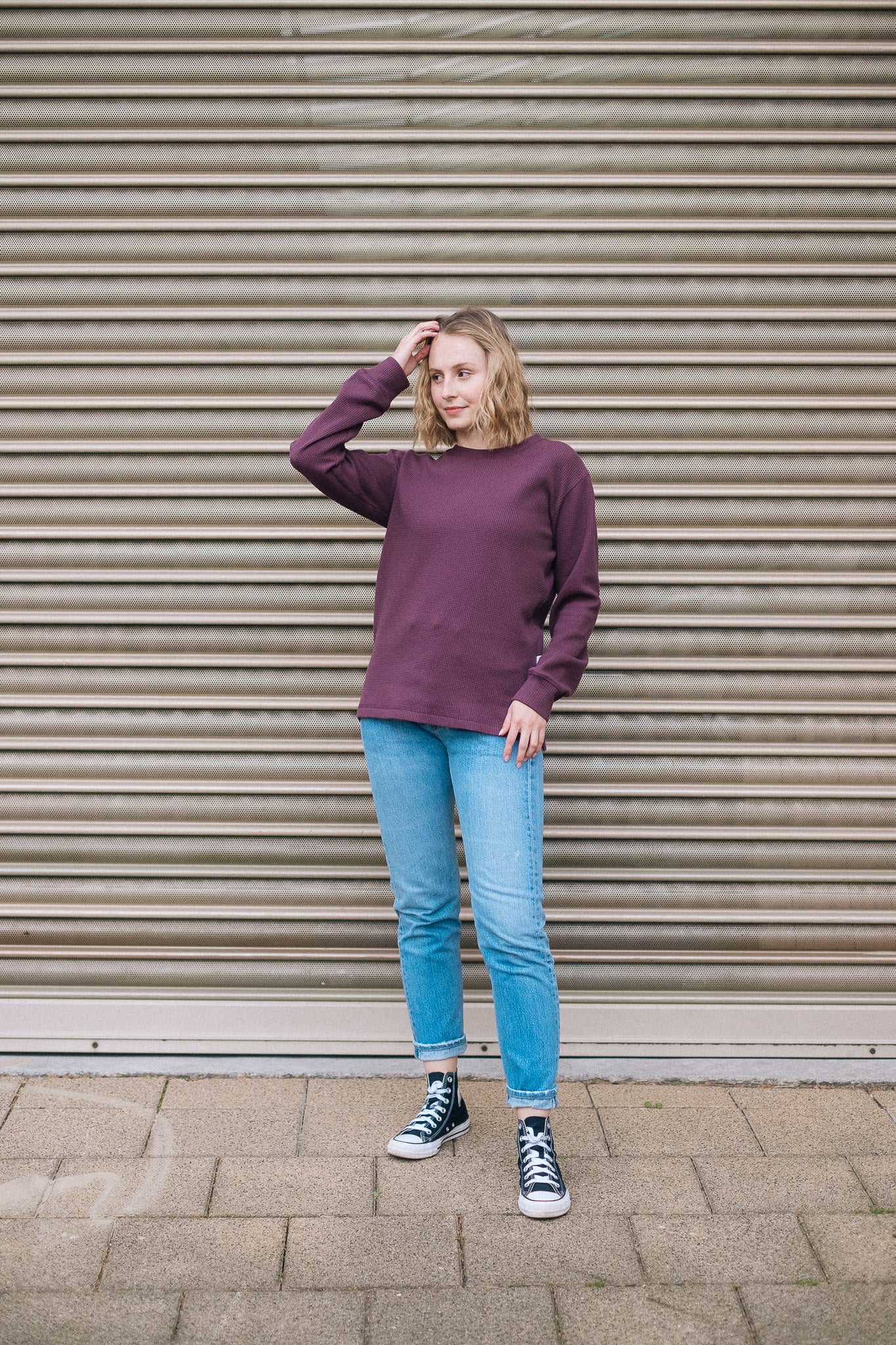 HIVE SWEATSHIRT CREWNECK / PLUM - Touch Me Not Clothing