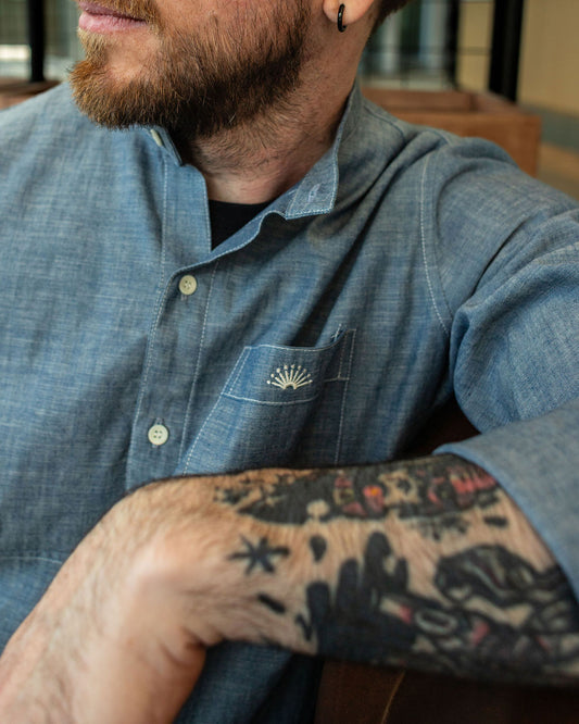 DENIM SHIRT / BANDED