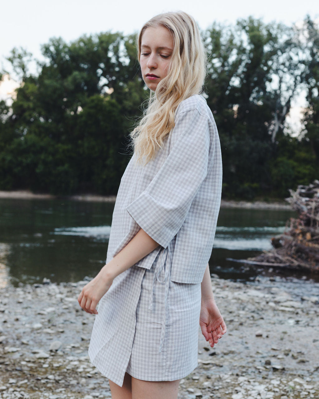 FLAP MINI SKIRT / CHECKS