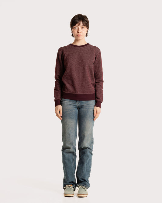 BICOLOR CREWNECK / WINE