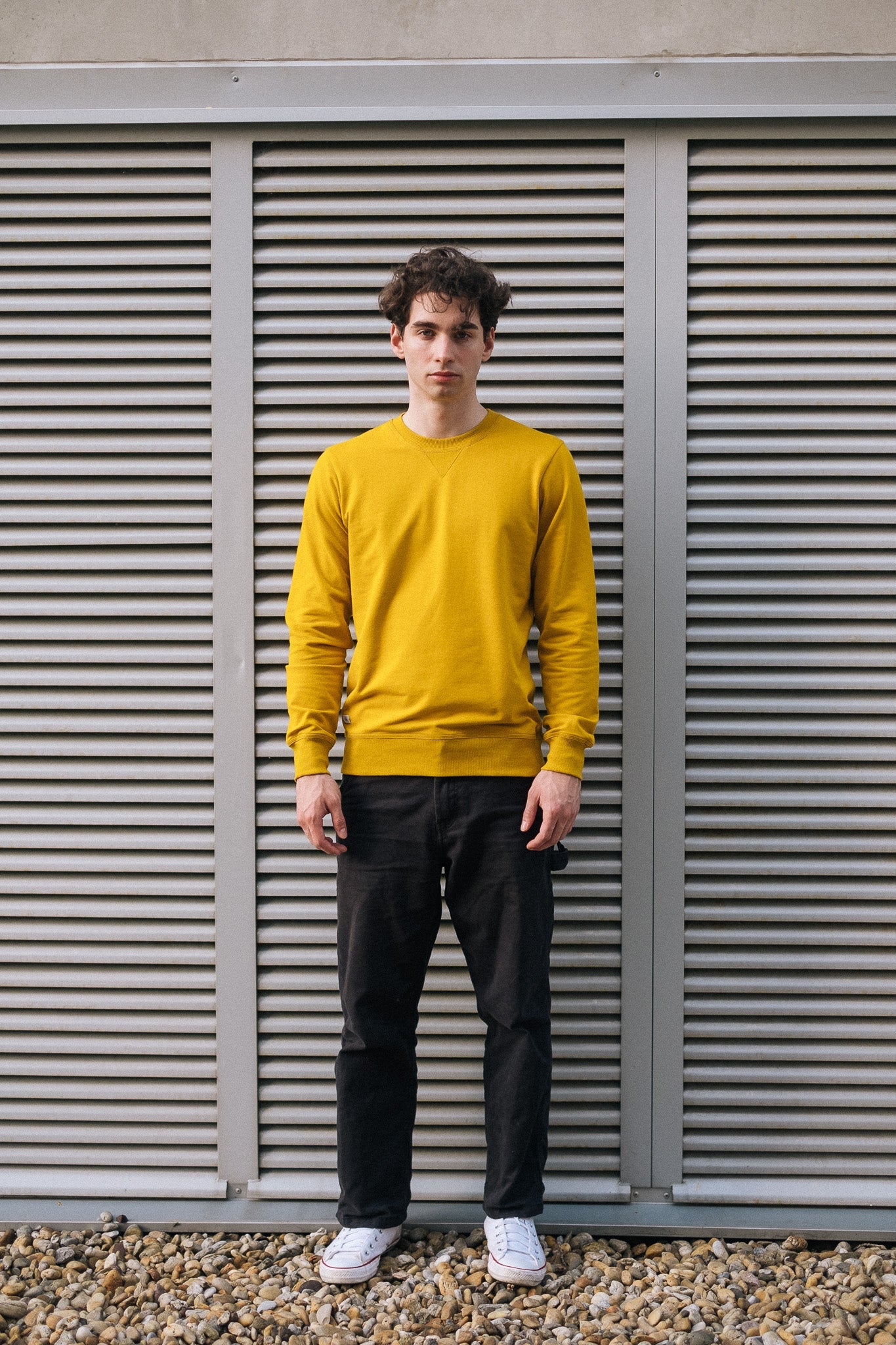 COVER SWEATSHIRT LIGHT MEN'S / MUSTARD