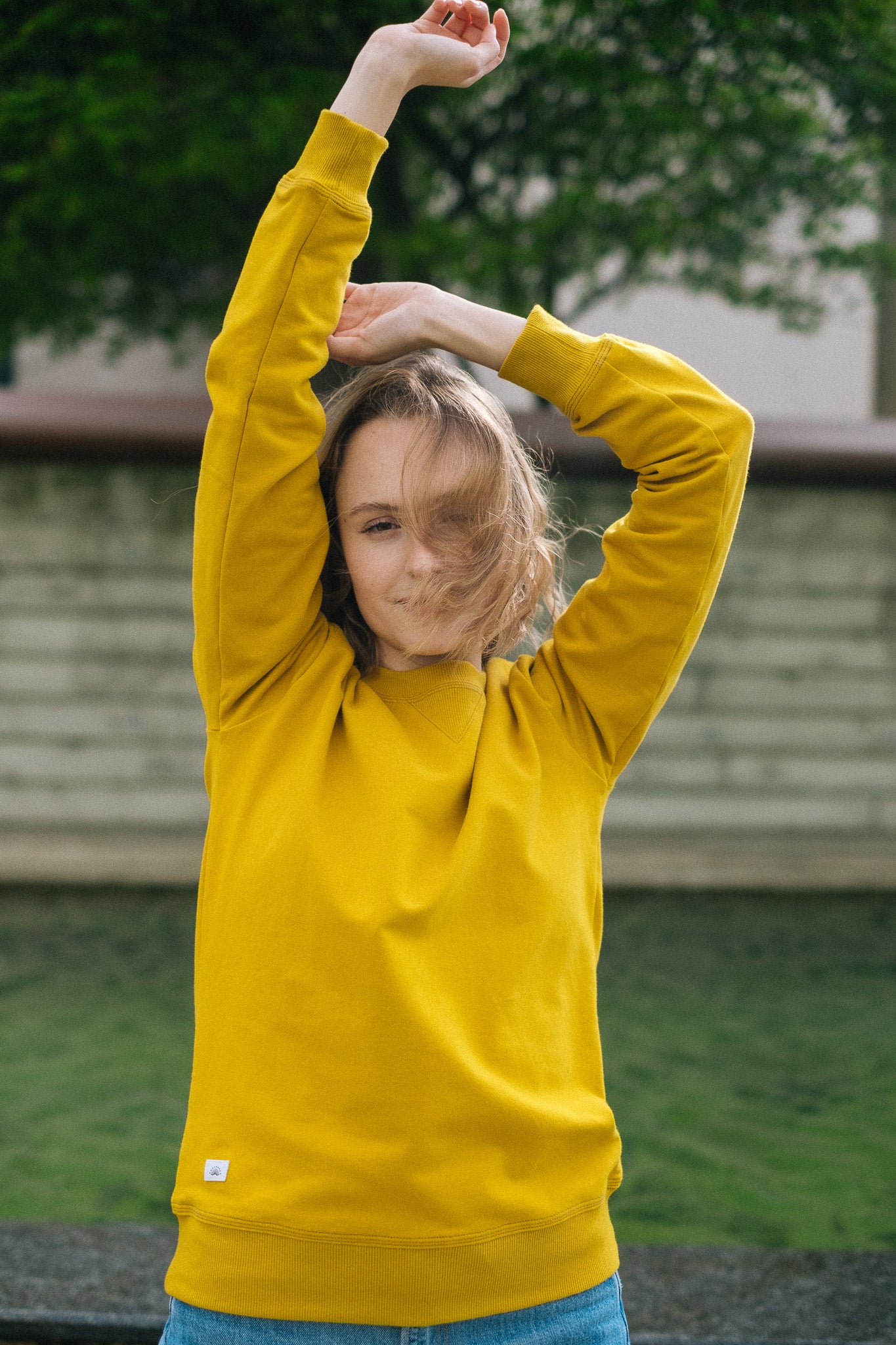COVER W SWEATSHIRT LIGHT / MUSTARD