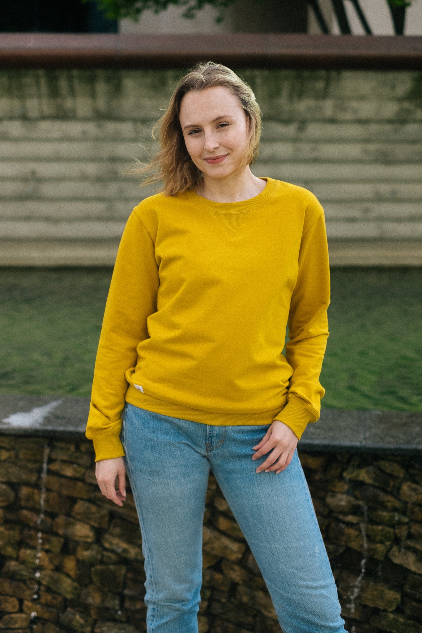 COVER W SWEATSHIRT LIGHT / MUSTARD