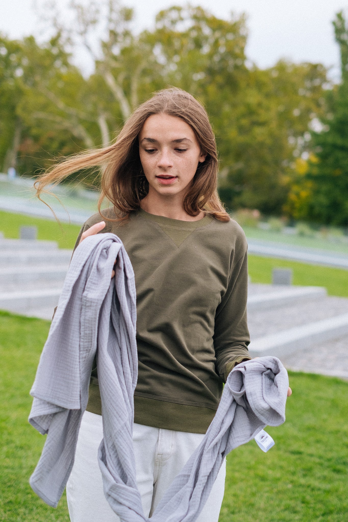 COVER W SWEATSHIRT LIGHT / PINE