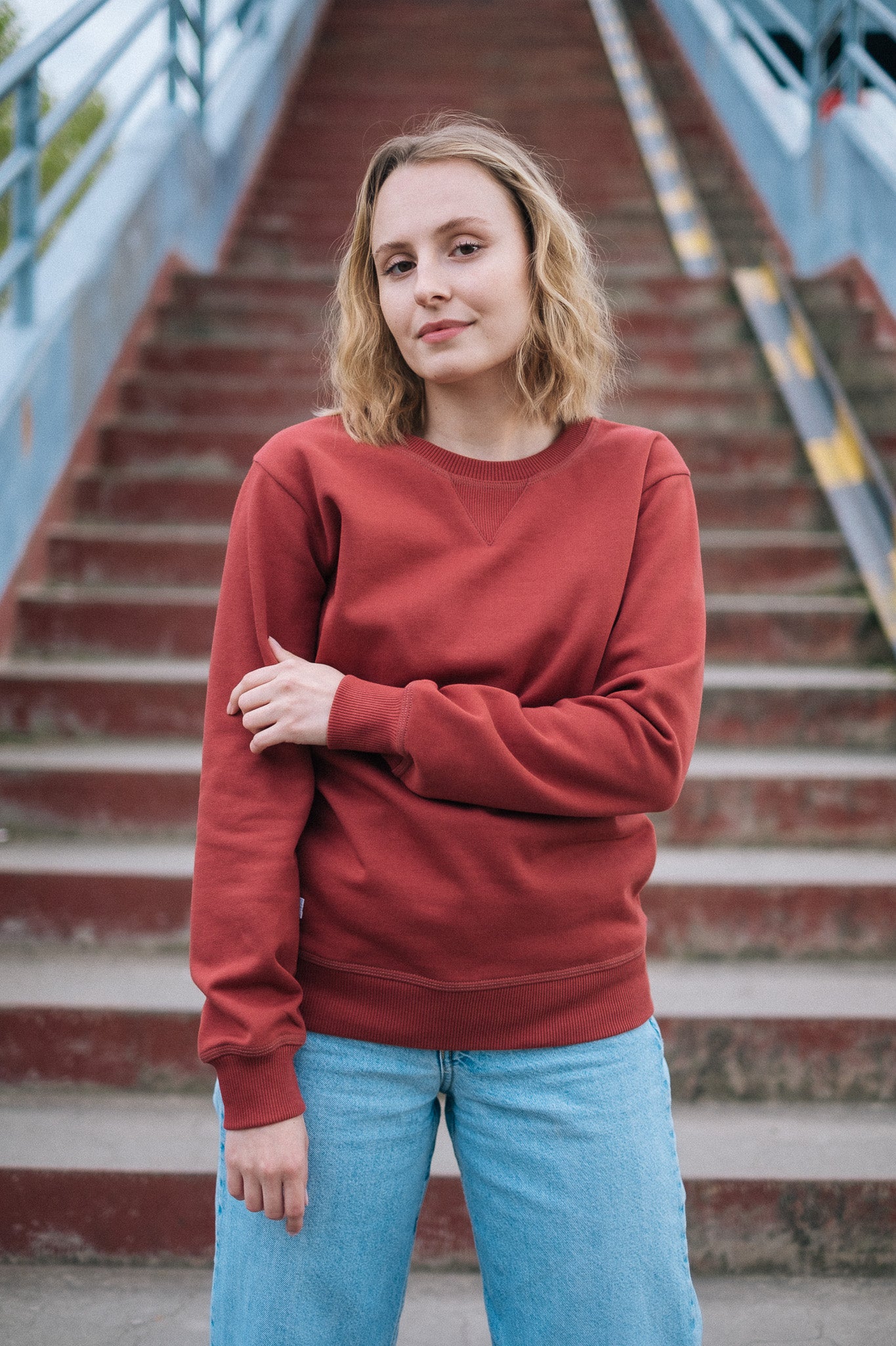 COVER SWEATSHIRT HEAVY / RETRO RED