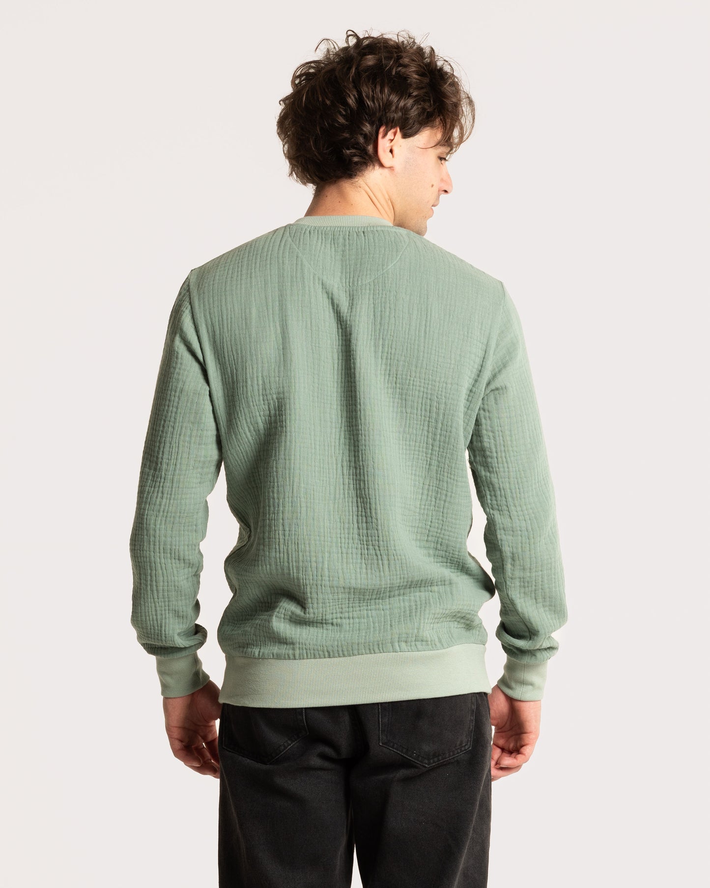 GAUZE CREWNECK / LAKE