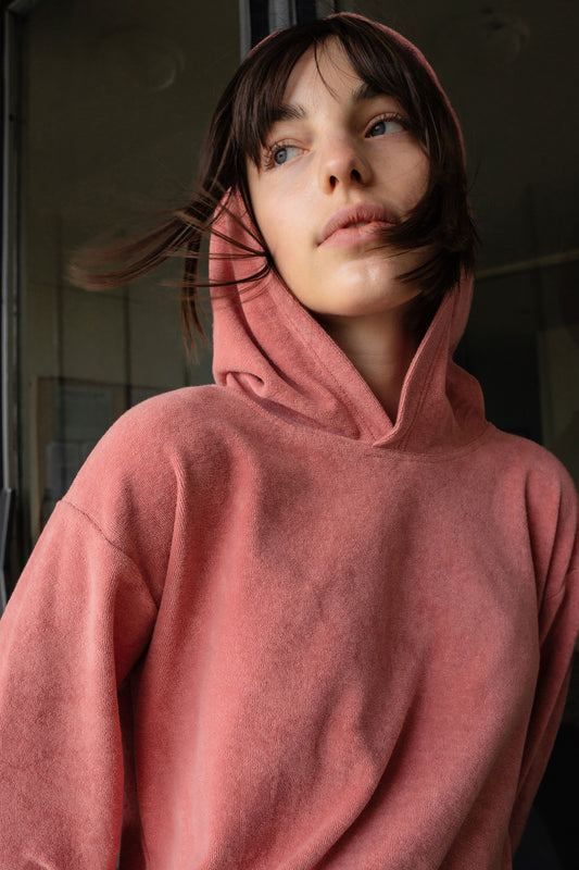 TERRY HOODIE / ROSEWOOD