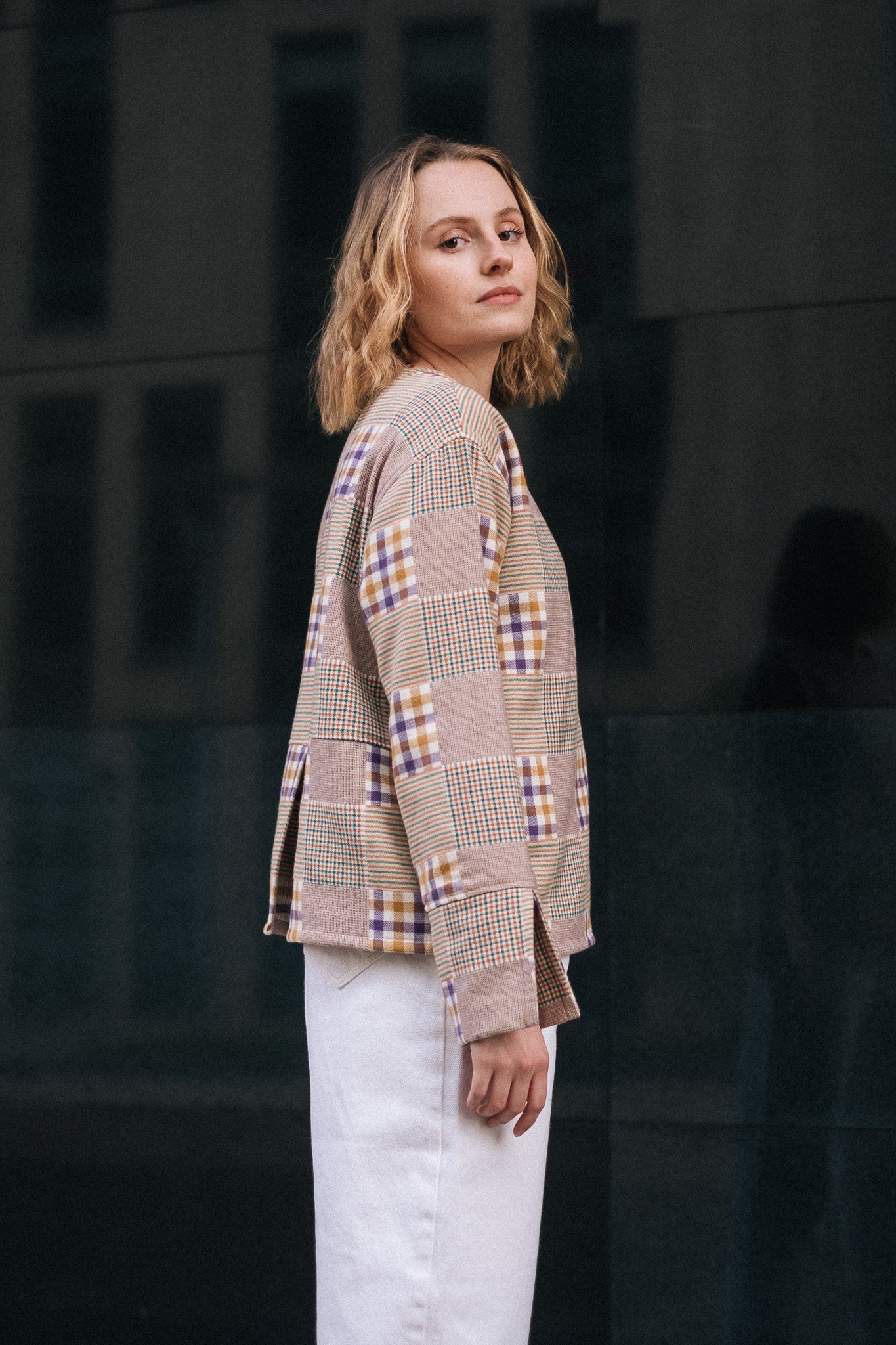 WOVEN FLANNEL JUMPER / PATCH