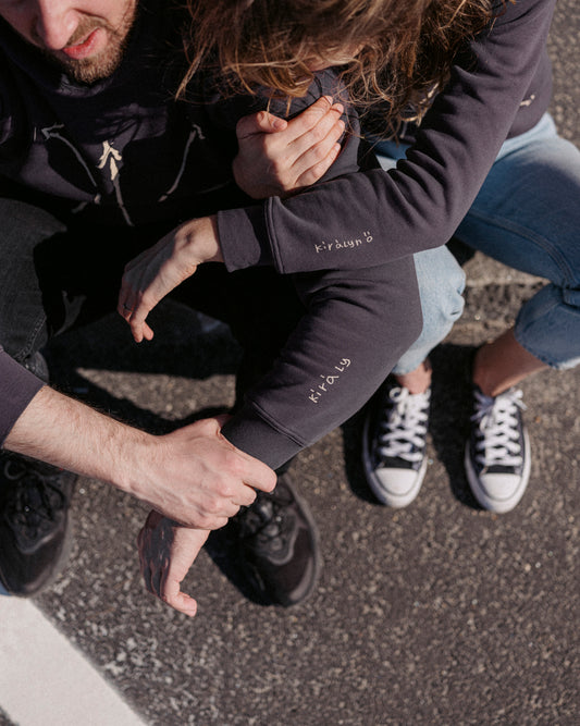 AUTISTIC ART "CHESS KING" SWEATSHIRT / ANTHRACITE - Touch Me Not Clothing