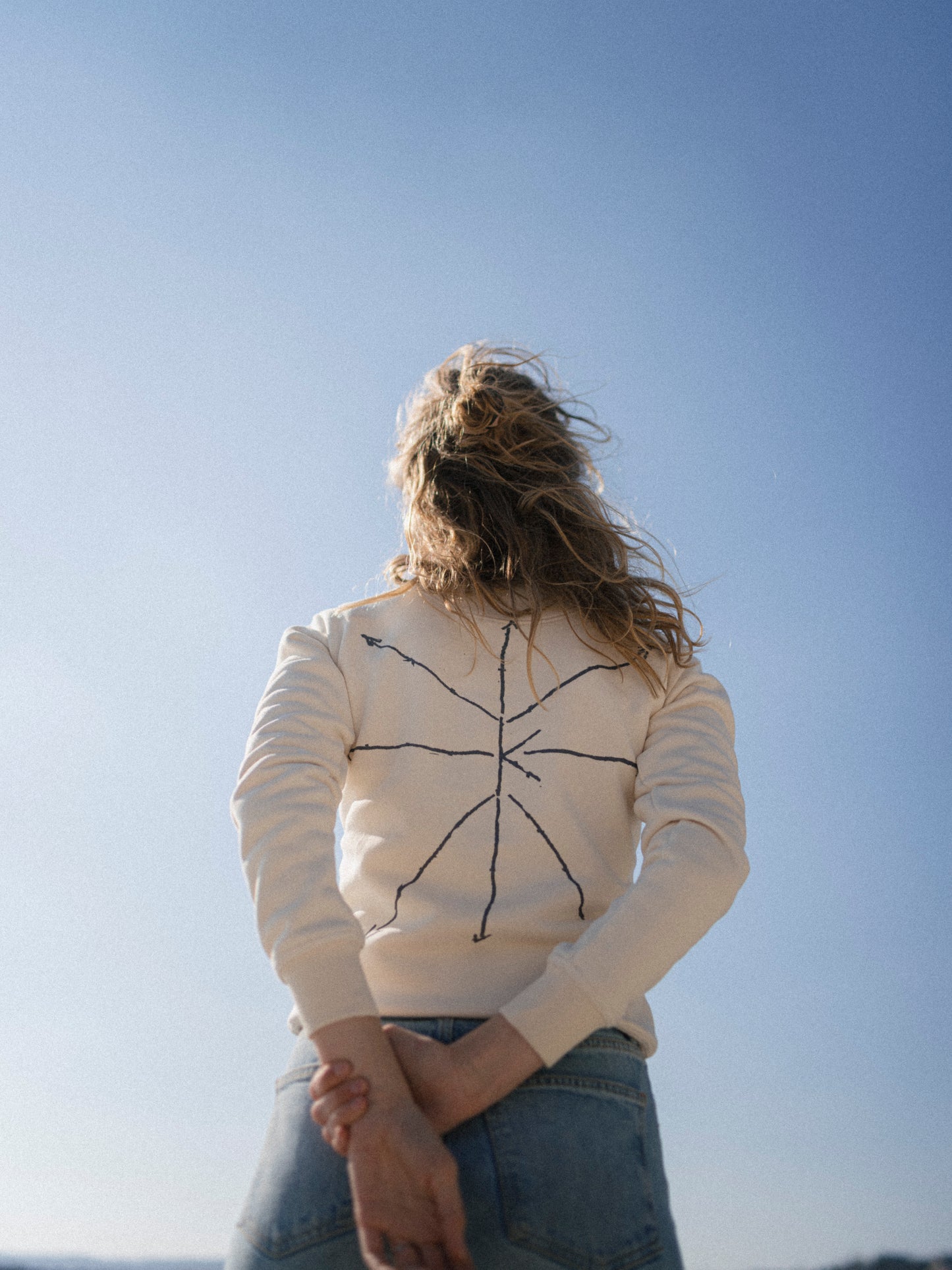 AUTISTIC ART "CHESS QUEEN" SWEATSHIRT / NUDE - Touch Me Not Clothing