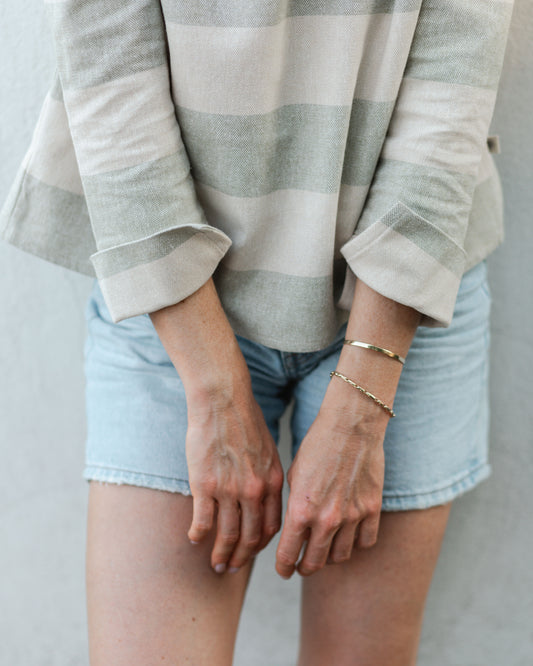 FLANNEL / ALOE STRIPES