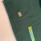 GAUZE SCARF BIG / PETROL / imperfect