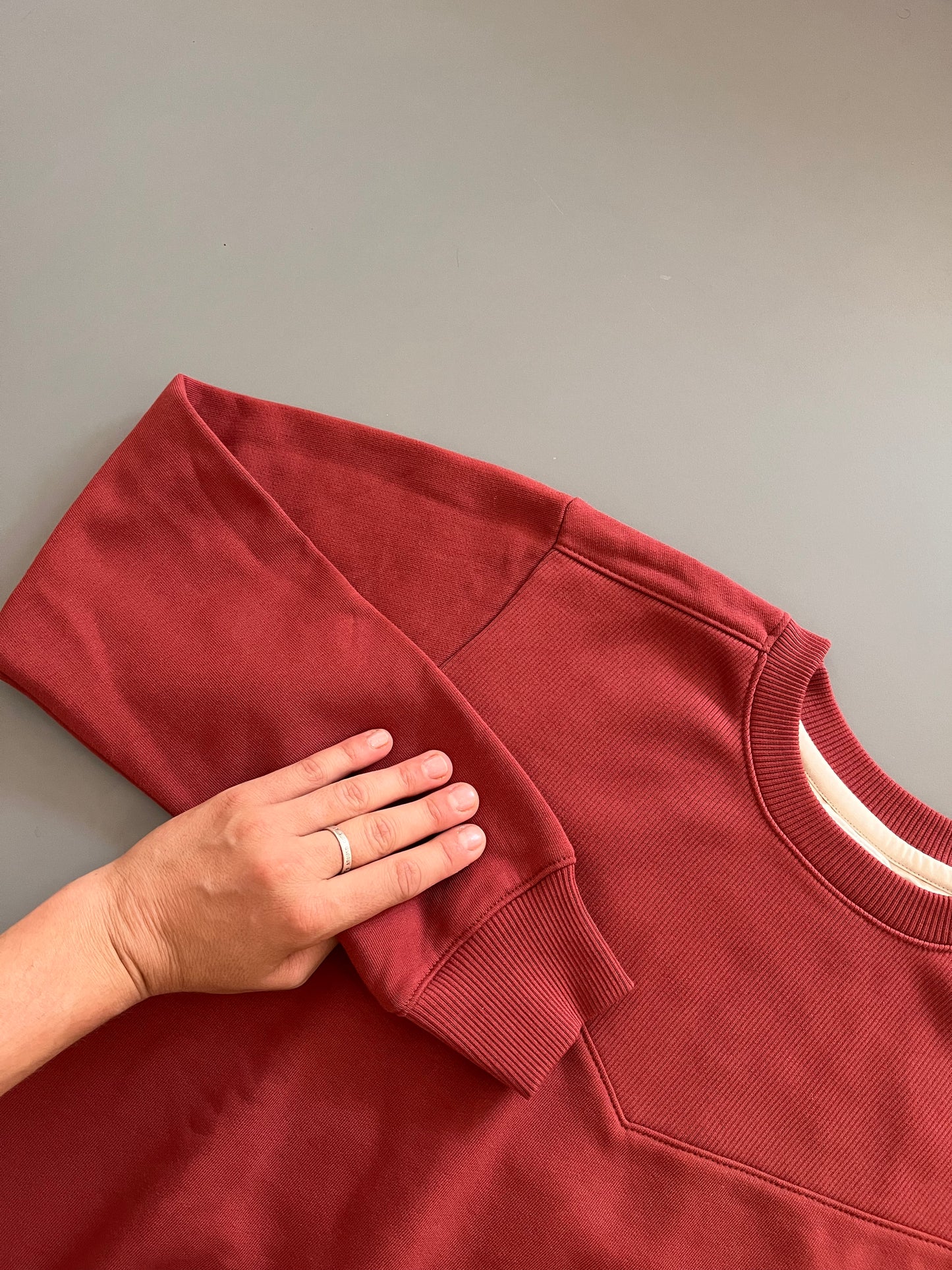 TIDE CREWNECK / RETRO RED / sample