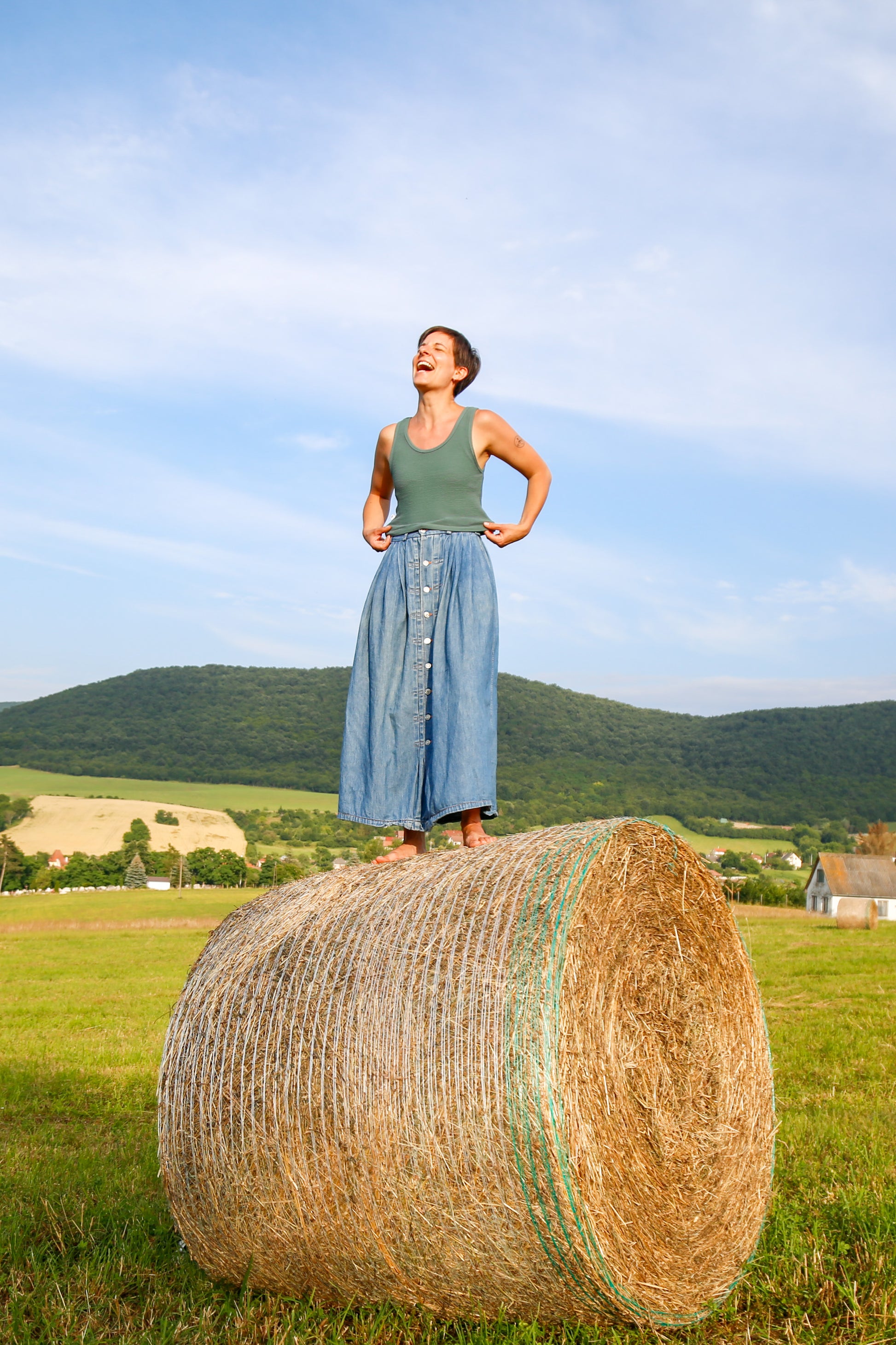 SARA TOP / VINTAGE GREEN - Touch Me Not Clothing