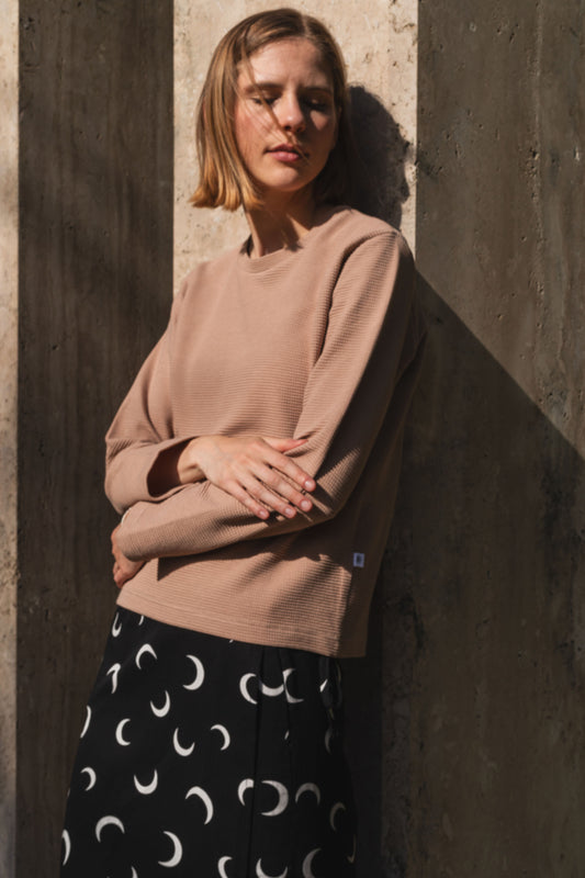 ANA CREWNECK / TAUPE