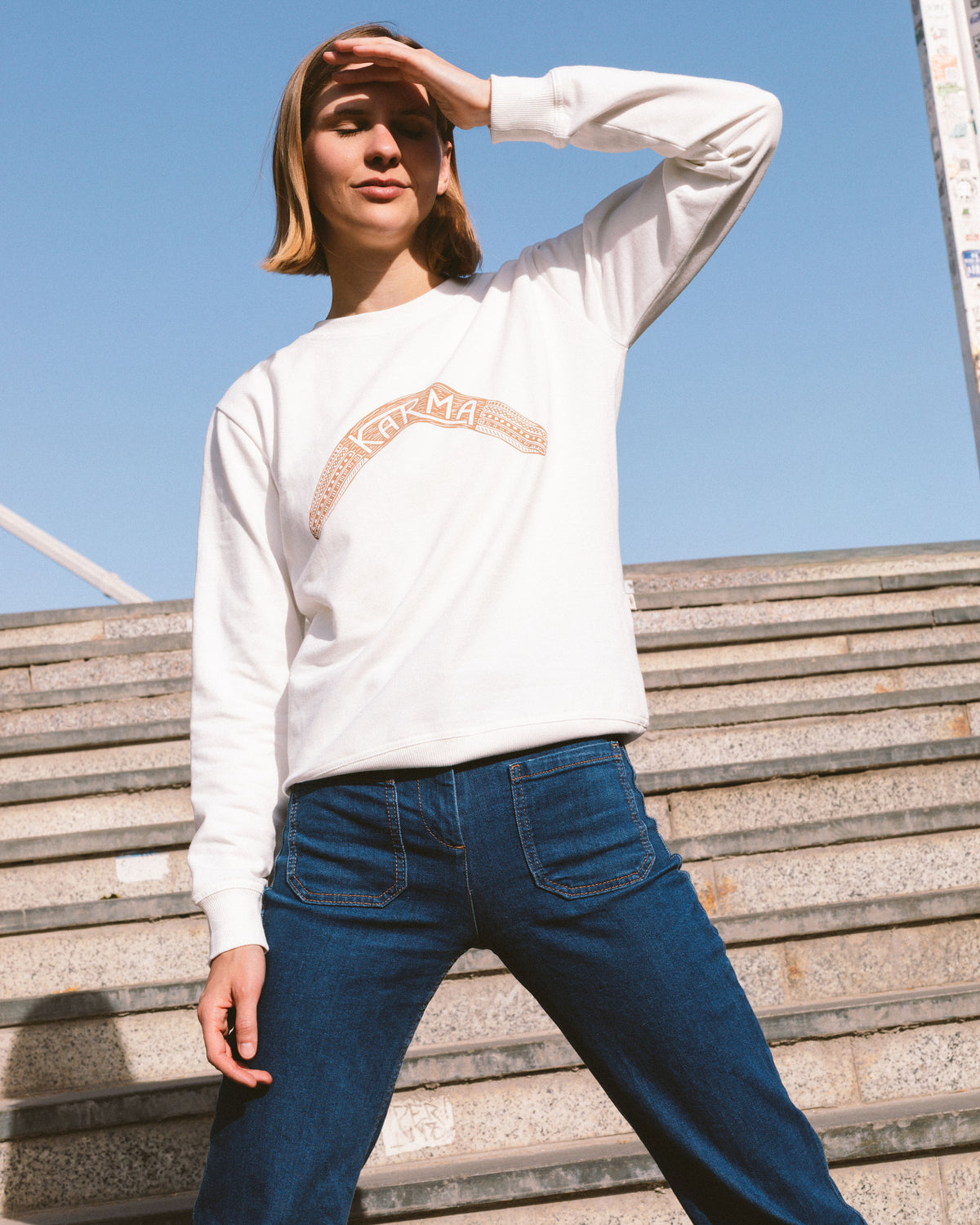 KARMA CREWNECK / ECRU