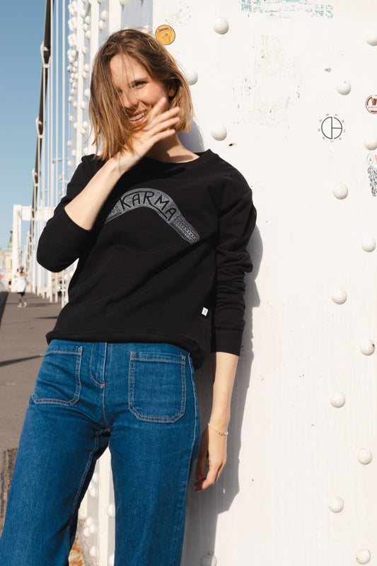 KARMA CREWNECK / BLACK