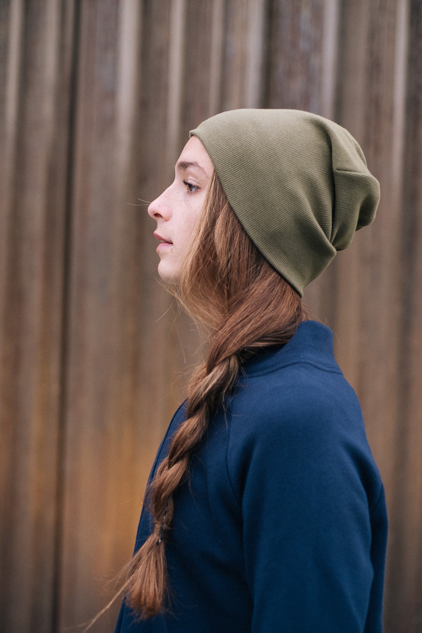 RIB BEANIE / PINE