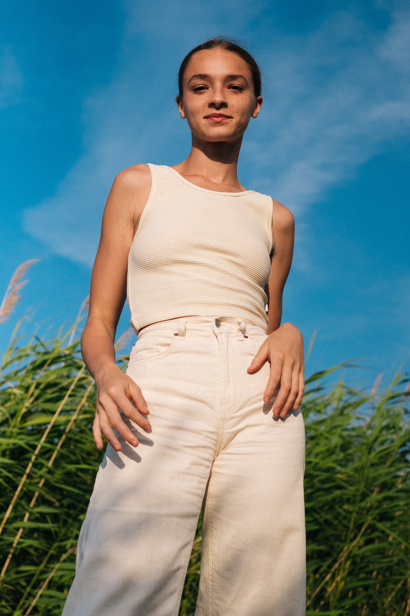 SARA TOP / ECRU