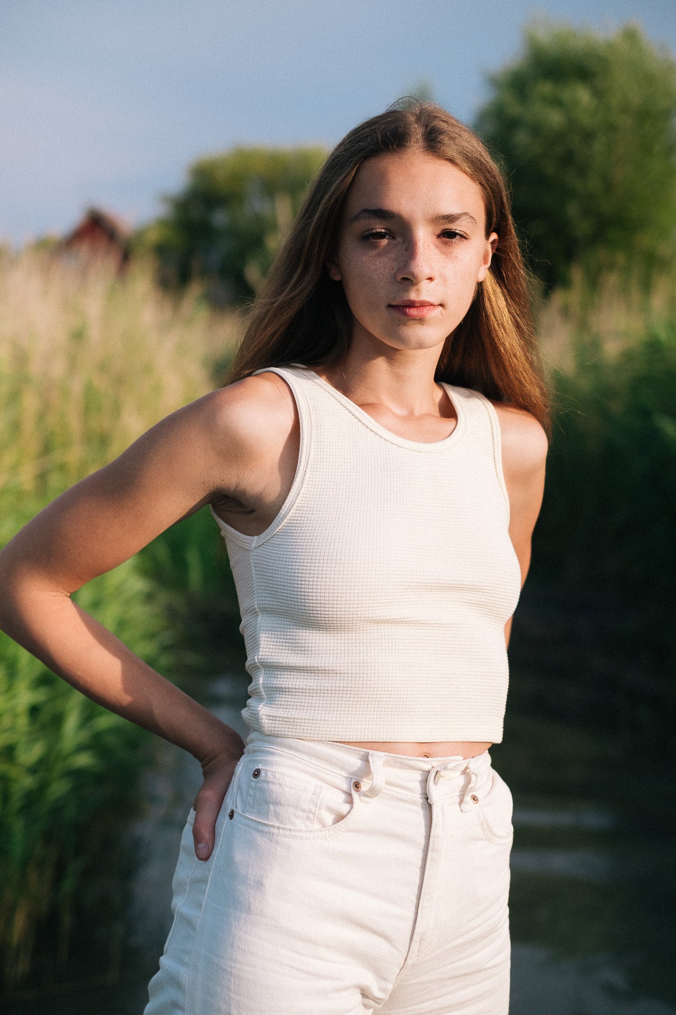 SARA TOP / ECRU