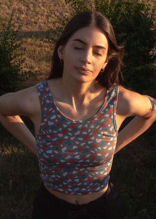 SARA TOP / TERAZZO GREY