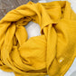 GAUZE SCARF BIG / MUSTARD