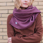 GAUZE SCARF BIG / PLUM