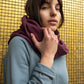 GAUZE SCARF BIG / PLUM