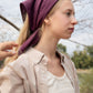 GAUZE SCARF SMALL / PLUM
