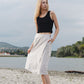 FLAP MIDI SKIRT / CHECKS