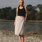 FLAP MIDI SKIRT / CHECKS