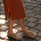 GAUZE MIDI SKIRT / TERRA