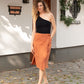 GAUZE MIDI SKIRT / TERRA