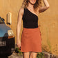 GAUZE MINI SKIRT / TERRA