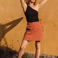 GAUZE MINI SKIRT / TERRA