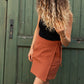 GAUZE MINI SKIRT / TERRA