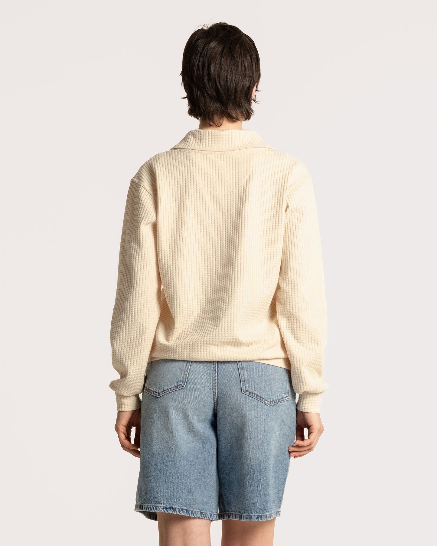 WAFFEL COLLAR / ECRU