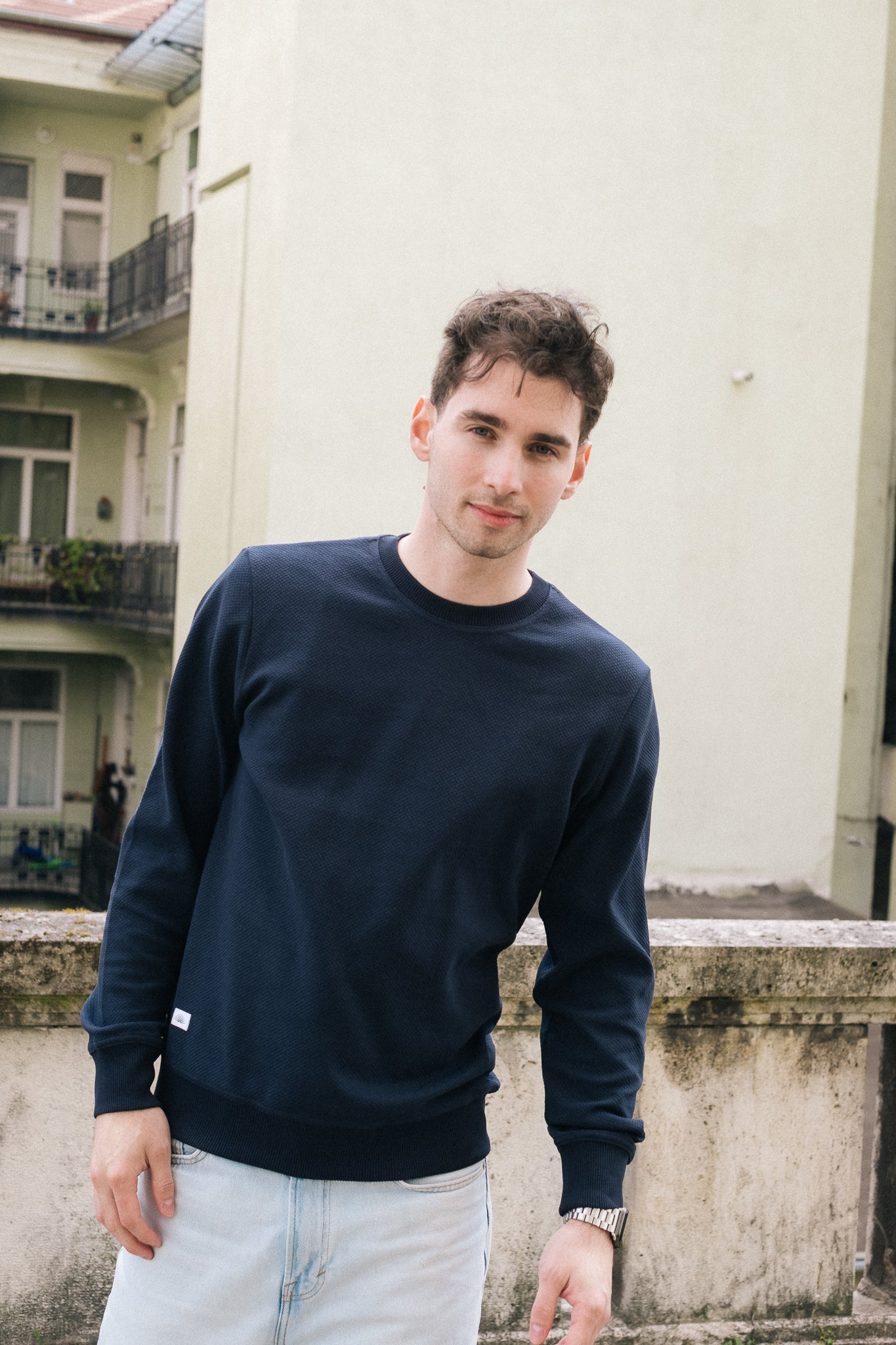 CREWNECK /  3D NAVY