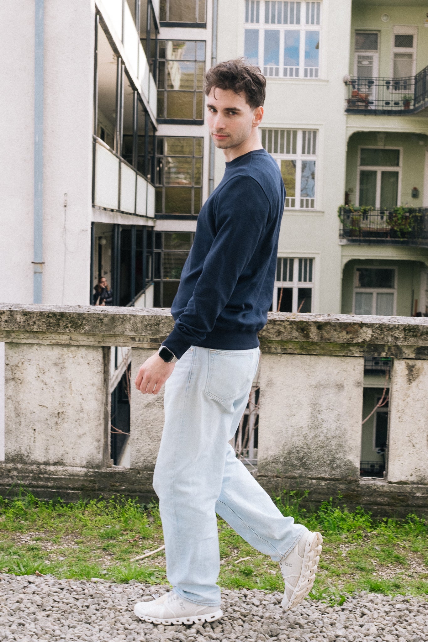 CREWNECK /  3D NAVY