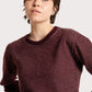 BICOLOR CREWNECK / WINE
