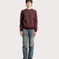 BICOLOR CREWNECK / WINE