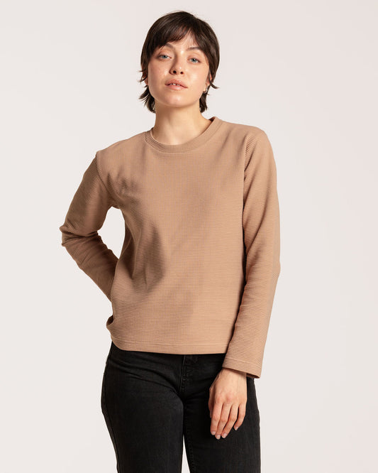 ANA CREWNECK / TAUPE
