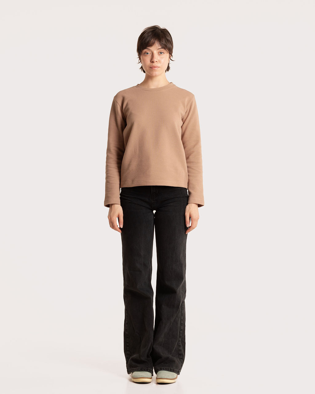 ANA CREWNECK / TAUPE