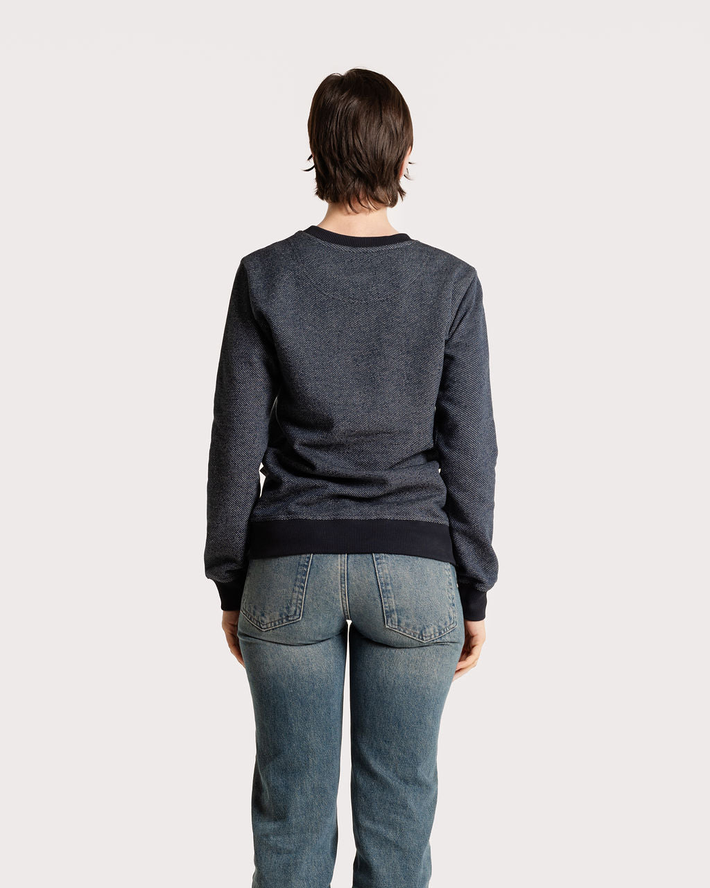 BICOLOR CREWNECK / NAVY