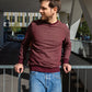 BICOLOR CREWNECK / WINE
