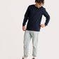 CORD CREWNECK / NAVY