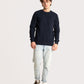 CORD CREWNECK / NAVY