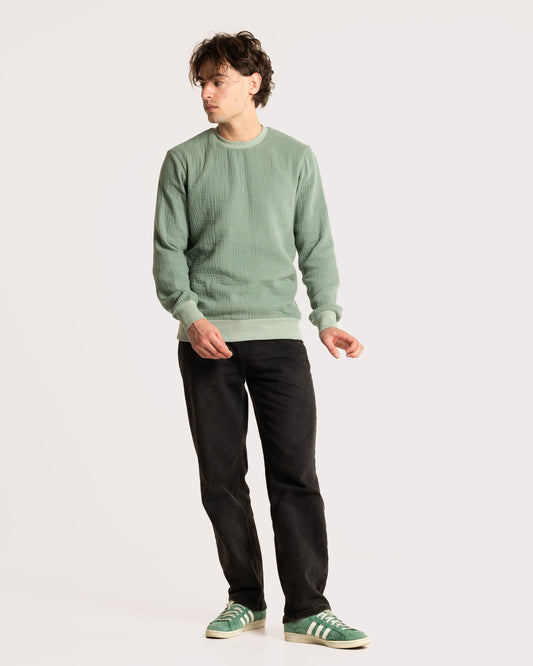 GAUZE CREWNECK / LAKE