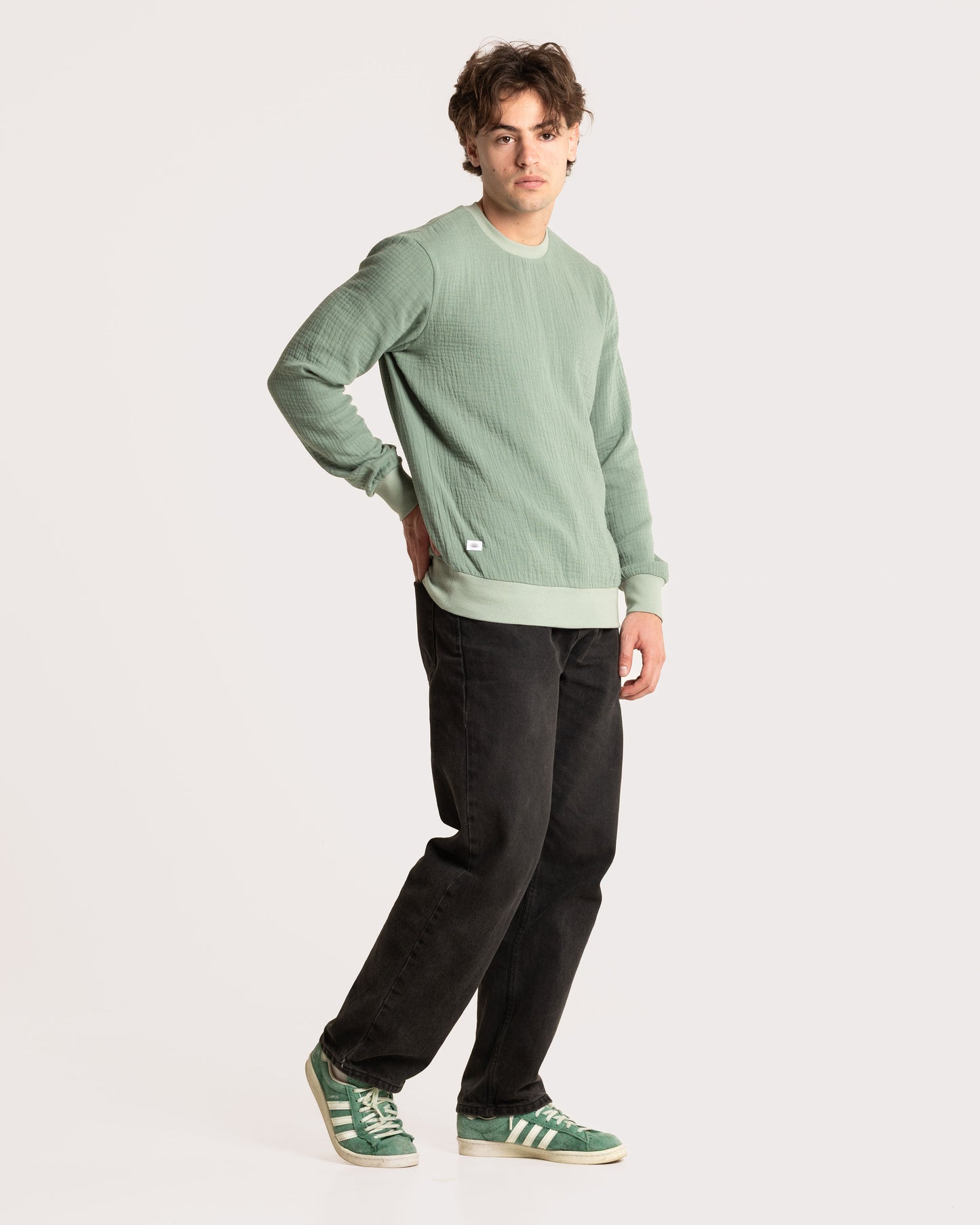 GAUZE CREWNECK / LAKE